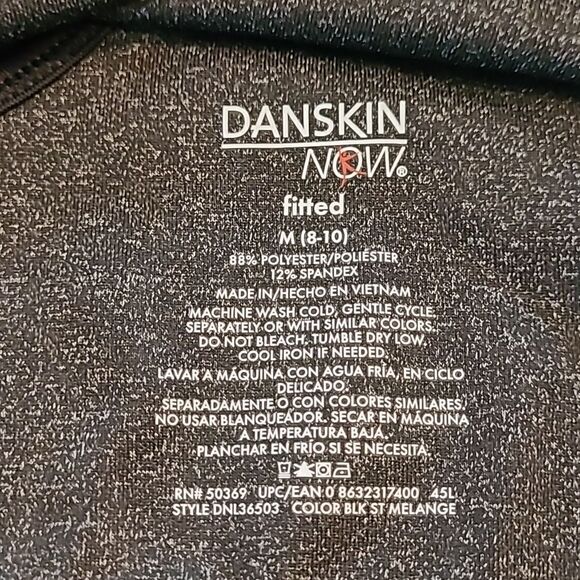 DRI MORE  Danskin NOW fitted sz M(8-10) racerback action wear top - Picture 8 of 10